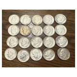 3 - Silver Mercury Dimes & 5 Silver Roosevelt Dimes