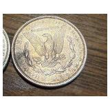 2 - 1921 D Morgan Dollars