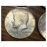 5 - 1965 Kennedy Half Dollars (40% Silver)