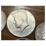 5 - 1965 Kennedy Half Dollars (40% Silver)