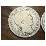 1905 & 1906 Barber Half Dollars