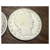 1905 & 1906 Barber Half Dollars