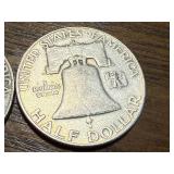 1952 & 1959 Franklin Half Dollars