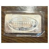1 oz Silver Bar Patrick Mint San Francisco CA