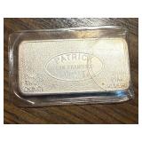 1 oz Silver Bar Patrick Mint San Francisco CA