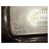 1 oz Silver Bar Patrick Mint San Francisco CA
