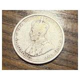 1917 Australian One Shilling Silver Coin
