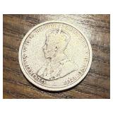 1917 Australian One Shilling Silver Coin