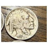 3 Buffalo & 3 Liberty V Nickles