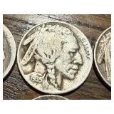 3 Buffalo & 3 Liberty V Nickles