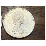 2 Silver Canadian Quarters & 1 Silver Canadian Dime