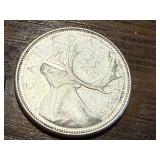 2 Silver Canadian Quarters & 1 Silver Canadian Dime