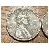 1916 Barber Dime, 1890 Indian Head Penny, 2 1943 Steel Wheat Pennies & 1958D Wheat Penny