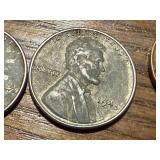 1916 Barber Dime, 1890 Indian Head Penny, 2 1943 Steel Wheat Pennies & 1958D Wheat Penny