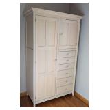 BR - Nadeau Light Wood Armoire with Double Doors and 6 Drawers