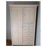 BR - Nadeau Light Wood Armoire with Double Doors and 6 Drawers