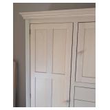 BR - Nadeau Light Wood Armoire with Double Doors and 6 Drawers