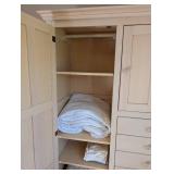 BR - Nadeau Light Wood Armoire with Double Doors and 6 Drawers