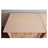 BR - Pair of Nadeau Maple Nightstands with Drawers and Cabinets
