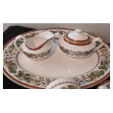 LL - Set of 12 Spode Christmas Rose Fine Bone China Dinner Plates, Serving Platters and More