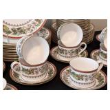 LL - Set of 12 Spode Christmas Rose Fine Bone China Dinner Plates, Serving Platters and More