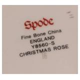 LL - Set of 12 Spode Christmas Rose Fine Bone China Dinner Plates, Serving Platters and More