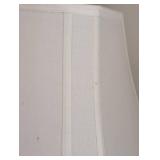 BR - Table Lamp with Brushed Metal Base and Fabric Shade