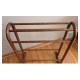 BR - Vintage Wooden Quilt Rack Stand