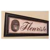 BR - Set of 4 Framed French Floral Prints Wall Art