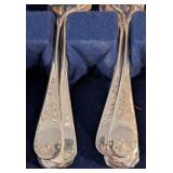 LL - Birks Queen Mary Silver Plated Flatware Set, Service for Twelve (Missing Some Spoons)