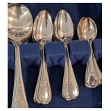 LL - Birks Queen Mary Silver Plated Flatware Set, Service for Twelve (Missing Some Spoons)