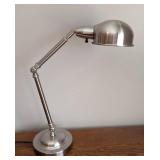 BR - Adjustable Brushed Nickel Table Lamp, 21 Inch Height