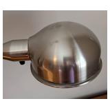 BR - Adjustable Brushed Nickel Table Lamp, 21 Inch Height