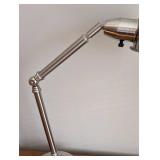BR - Adjustable Brushed Nickel Table Lamp, 21 Inch Height