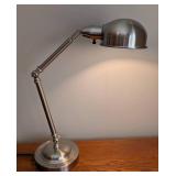 BR - Adjustable Brushed Nickel Table Lamp, 21 Inch Height