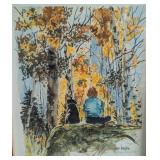 BR - Jean Haefele Signed Print Best Friends Framed