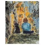 BR - Jean Haefele Signed Print Best Friends Framed