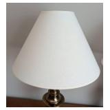 BR - Pair of Stiffel Brass Table Lamps with Shades