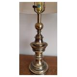 BR - Pair of Stiffel Brass Table Lamps with Shades