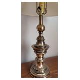 BR - Pair of Stiffel Brass Table Lamps with Shades