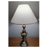 BR - Pair of Stiffel Brass Table Lamps with Shades