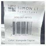 FR - Simon Li Stampede Cognac Leather Sofa