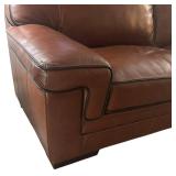 FR - Simon Li Stampede Cognac Leather Sofa