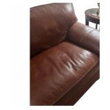 FR - Simon Li Stampede Cognac Leather Sofa