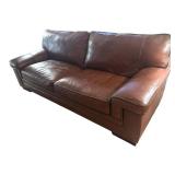 FR - Simon Li Stampede Cognac Leather Sofa