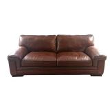 FR - Simon Li Stampede Cognac Leather Sofa