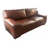 FR - Simon Li Stampede Cognac Leather Sofa