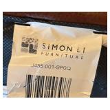 LR - Simon Li Stampede Cognac Leather Chair with Ottoman