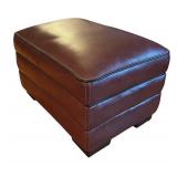 LR - Simon Li Stampede Cognac Leather Chair with Ottoman