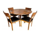K -Room and Board Bradshaw Table and Four Room and Board Doyle Dining Chairs